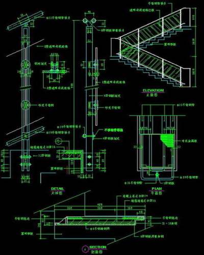 楼梯cad图纸