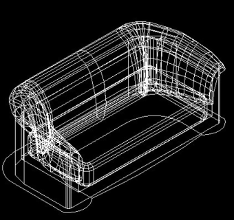 CAD三维沙发素材