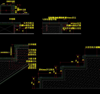 地台踏步cad图纸