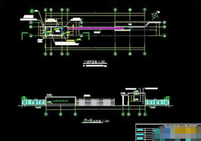 某公司厂区大门cad详图