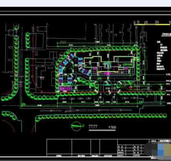 服务中心办公大楼建筑设计cad施工图