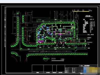 服务中心办公大楼建筑设计cad施工图