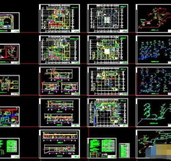 某市中学食堂及锅炉房建筑设计cad施工图