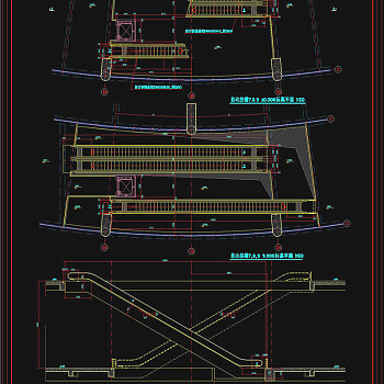 自动扶梯cad素材
