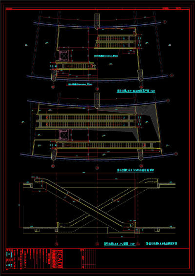 自动扶梯cad素材