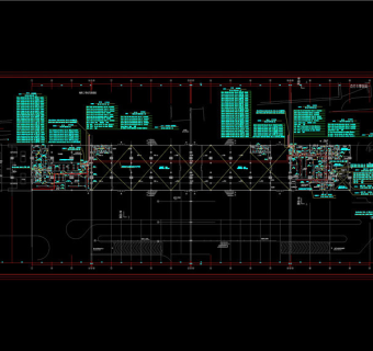 上海车站施工建筑cad图纸