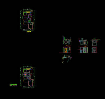 客厅餐厅cad图纸