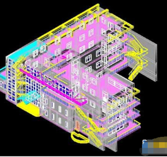 幼儿园整套cad模型施工设计图纸