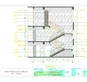 楼梯立面图cad图纸