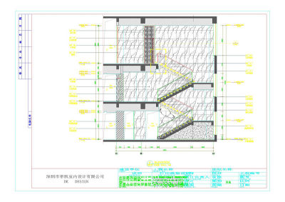 楼梯立面图cad图纸