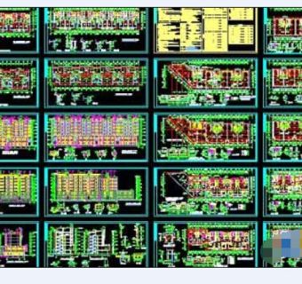 6层商住楼建筑设计cad施工图纸