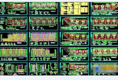 6层商住楼建筑设计cad施工图纸