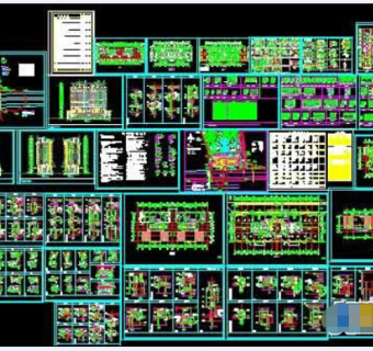 小高层住宅楼加底商建筑设计cad施工图纸