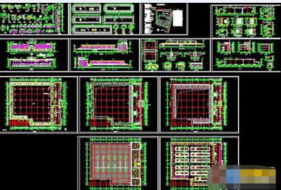 菜市场建筑cad施工方案图3D模型