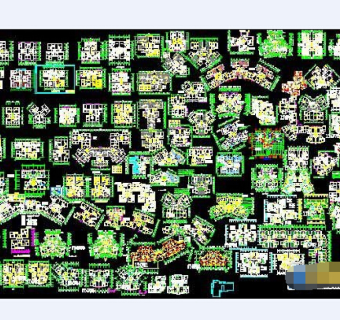 近百种建筑户型全套cad设计图纸3D模型