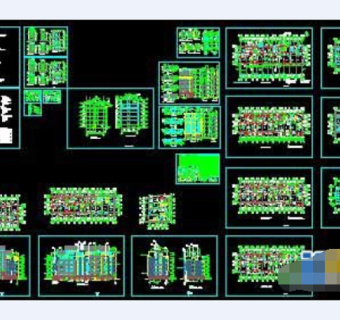 小区6层住宅楼cad设计方案施工图