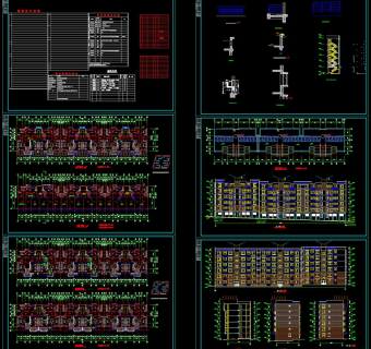 底层商铺住宅楼cad建施图