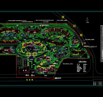 小区园林方案cad源文件