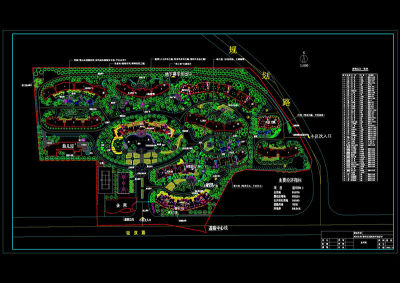 小区园林方案cad源文件