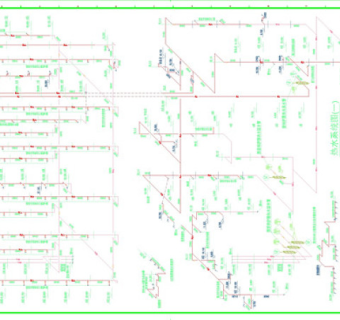 热水系统图CAD图纸