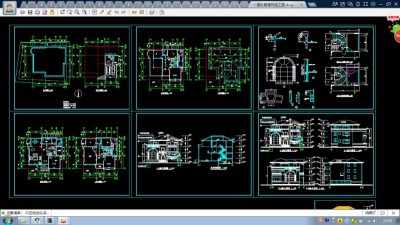 一套完整别墅建筑cad施工图纸