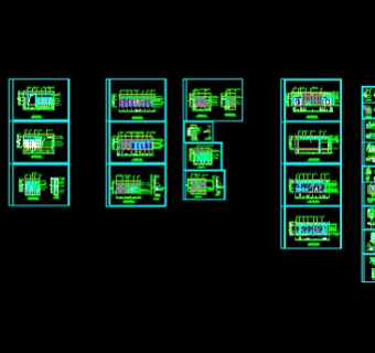 温泉娱乐中心会所室内装饰cad施工设计方案图（带效果图）