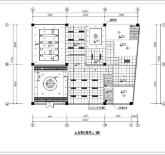办公室精装修装饰设计施工CAD图纸3D模型