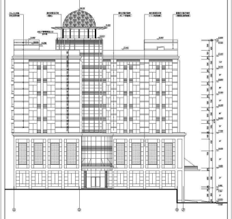 某高层酒店建筑全套施工设计CAD图纸
