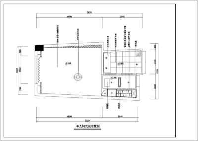 洒店样板房装修设计施工CAD图