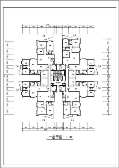 高层住宅楼建筑设计图