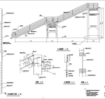 室外钢梯及室内楼梯设计方案图纸
