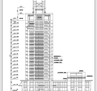 某高层写字楼全套建筑设计图