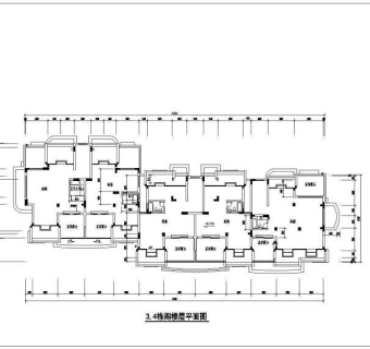 某小区高层住宅楼建筑设计图
