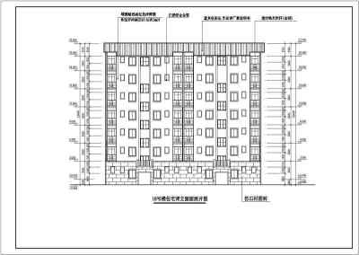 某小区高层住宅楼建筑设计图