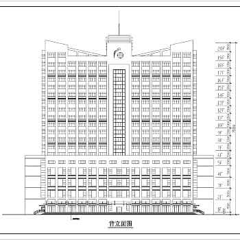 某地高层酒店建筑全套设计CAD方案图纸