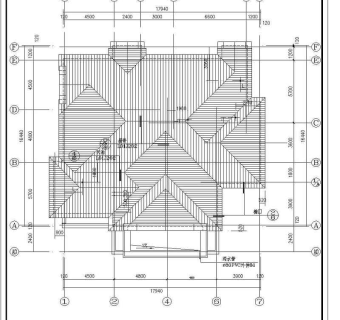 某混合结构美式别墅全套建筑施工图