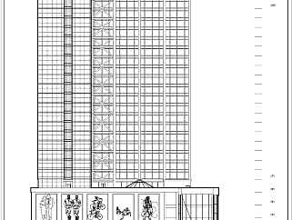 高层综合商业建筑全套设计施工CAD图纸