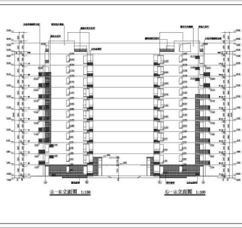 秀枫山庄小高层建筑设计图