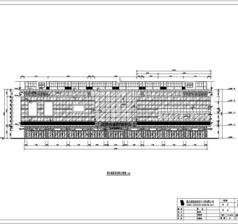某地综合楼4层商场室内外装修幕墙施工图3D模型