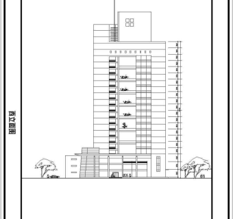 某地电力大厦建筑电气设计方案图3D模型