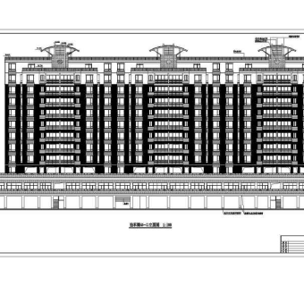 大型高层商住楼建筑设计CAD施工图
