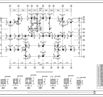 温州某拆迁安置房框剪结构设计图