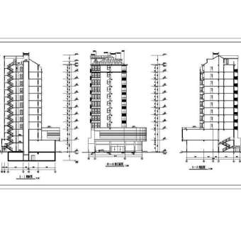 某框架结构小高层住宅楼建筑施工图