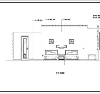 某宾馆酒店装修设计cad施工图