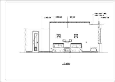 某宾馆酒店装修设计cad施工图