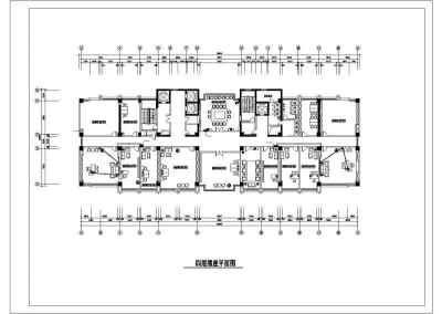 10层某公安局办公楼装修电气cad施工设计图