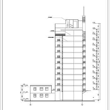 某小高层住宅建筑设计图