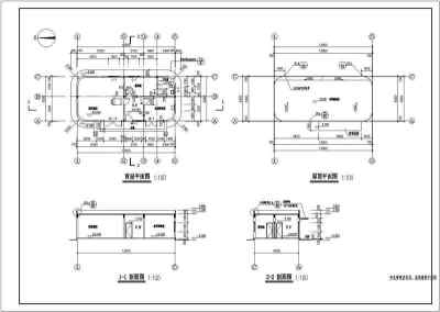 某变电站管理房全套建筑结构给排水施工图