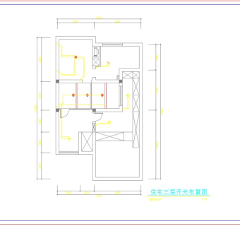 某两层别墅室内装修设计cad平面施工图
