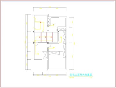 某两层别墅室内装修设计cad平面施工图